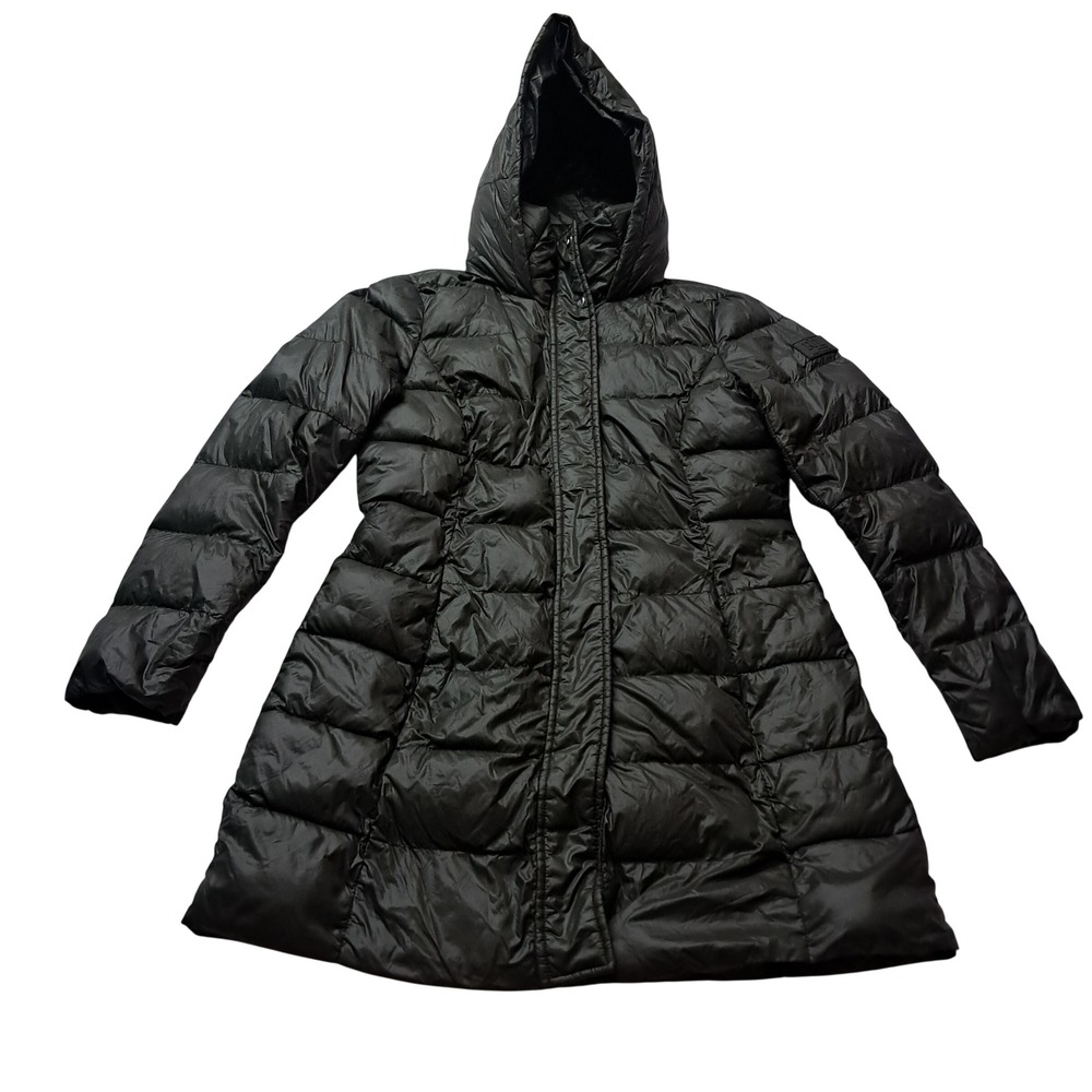 Lauren Ralph‎ Lauren Down Quilted Puffer Coat Women's Small Long Dark Green